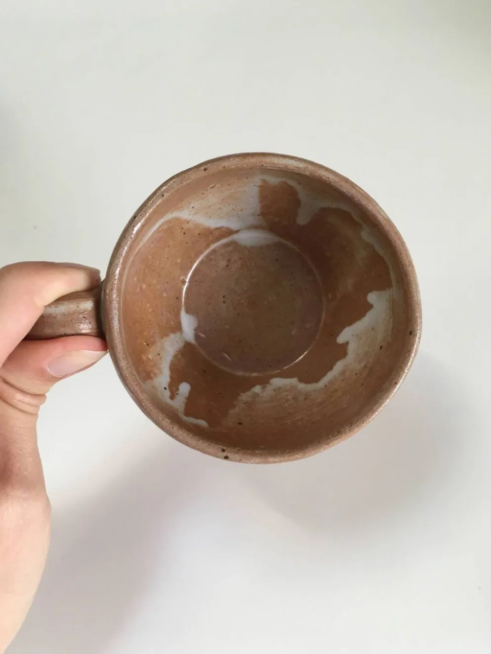 Lot de 5 tasses en céramique artisanale – terracotta