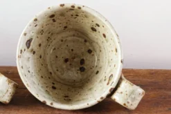 Lot de 4 tasses en grés pyrité