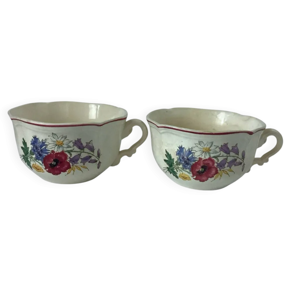 Lot de 2 tasses Sarreguemines - Modèle Agreste