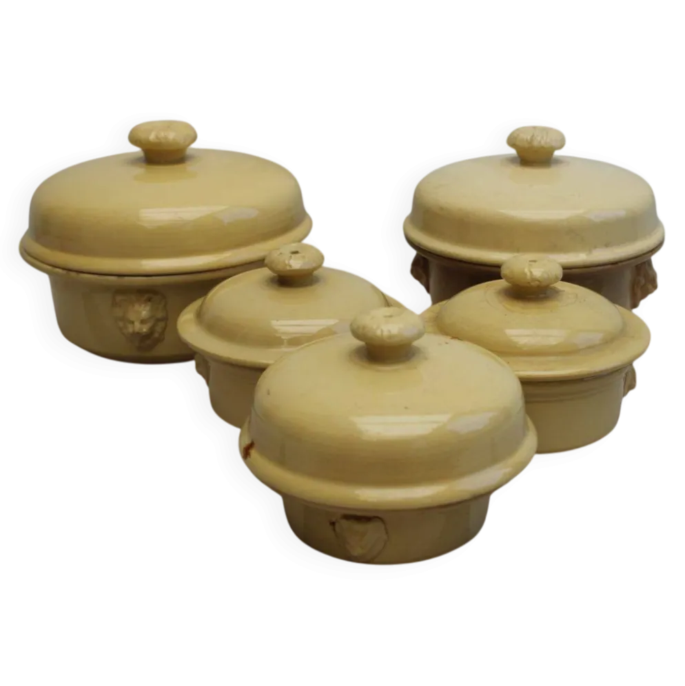 Lot de 5 terrines en céramique