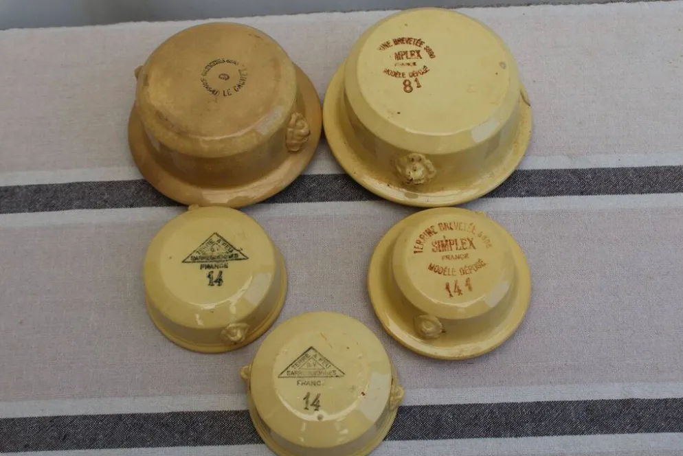 Lot de 5 terrines en céramique