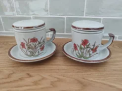 Lot de 2 tisanières vintage
