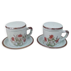 Lot de 2 tisanières vintage