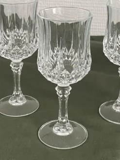 Lot de 4 verre à pied en cristal d’Arques