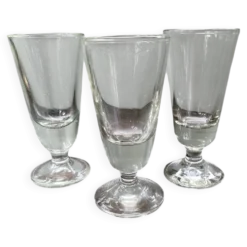 Lot de 3 verres à absinthe