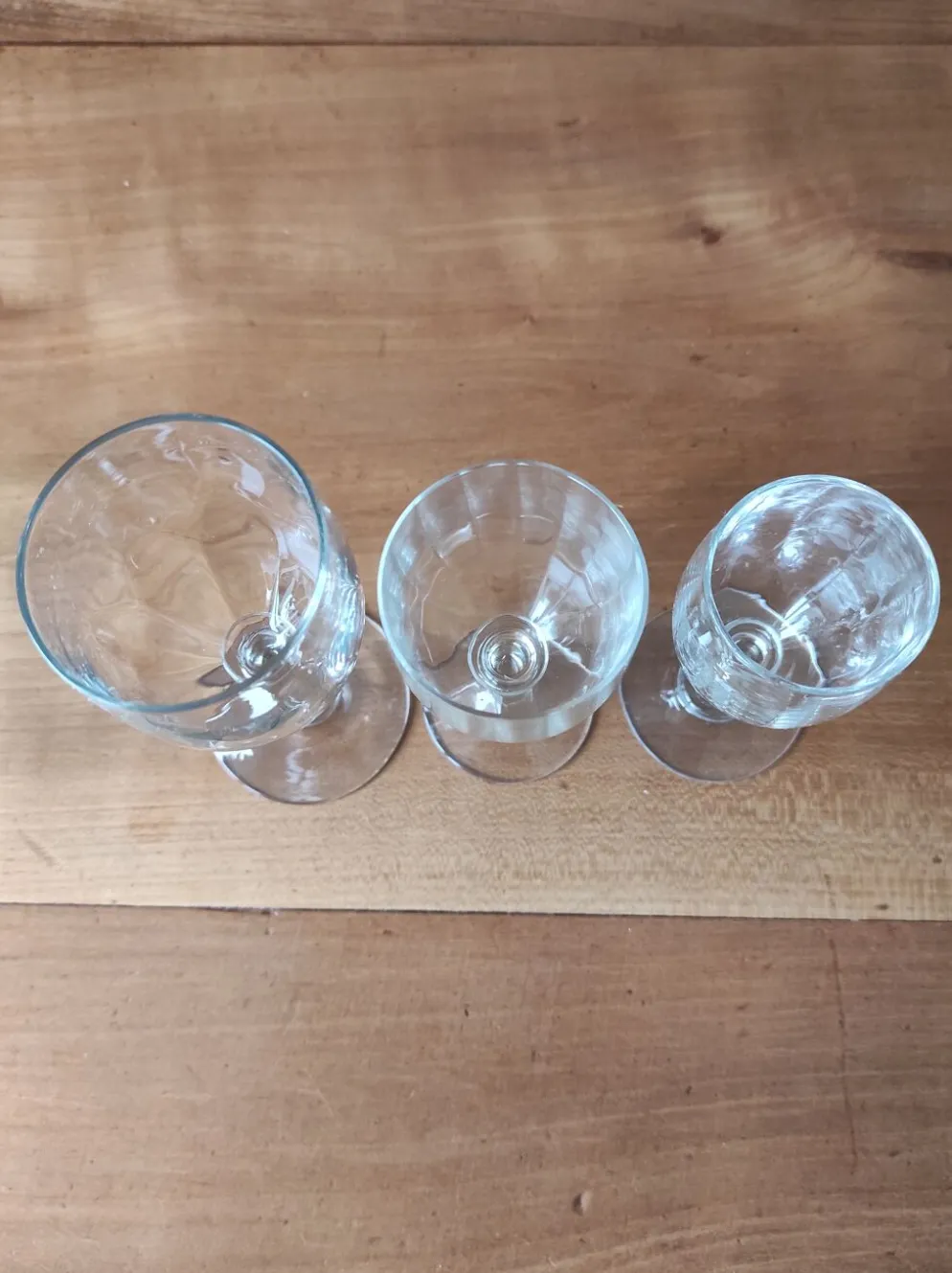 Lot de 3 verres anciens