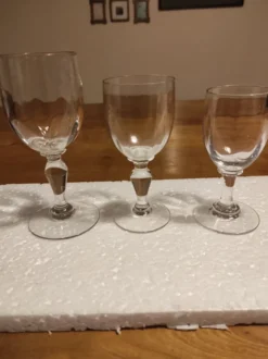 Lot de 3 verres anciens