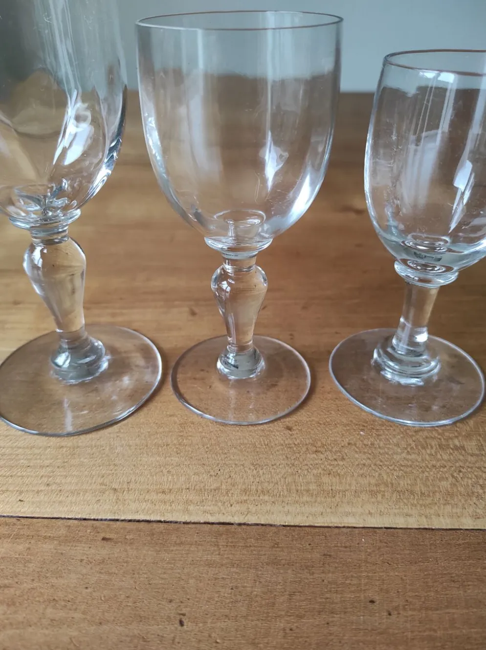 Lot de 3 verres anciens