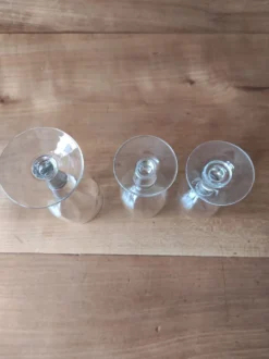 Lot de 3 verres anciens