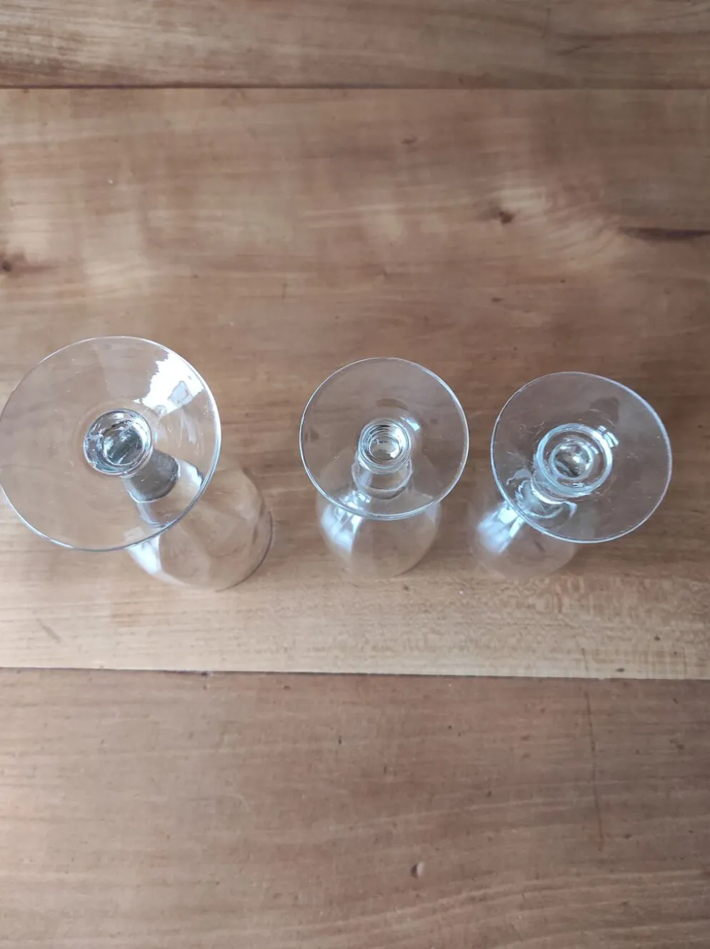 Lot de 3 verres anciens