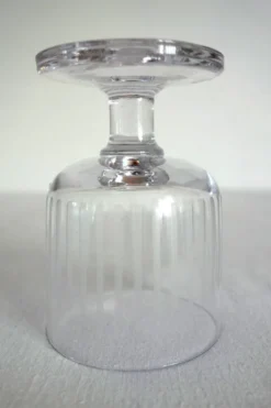 Lot de 6 verres apéritif en cristal taillé vintage