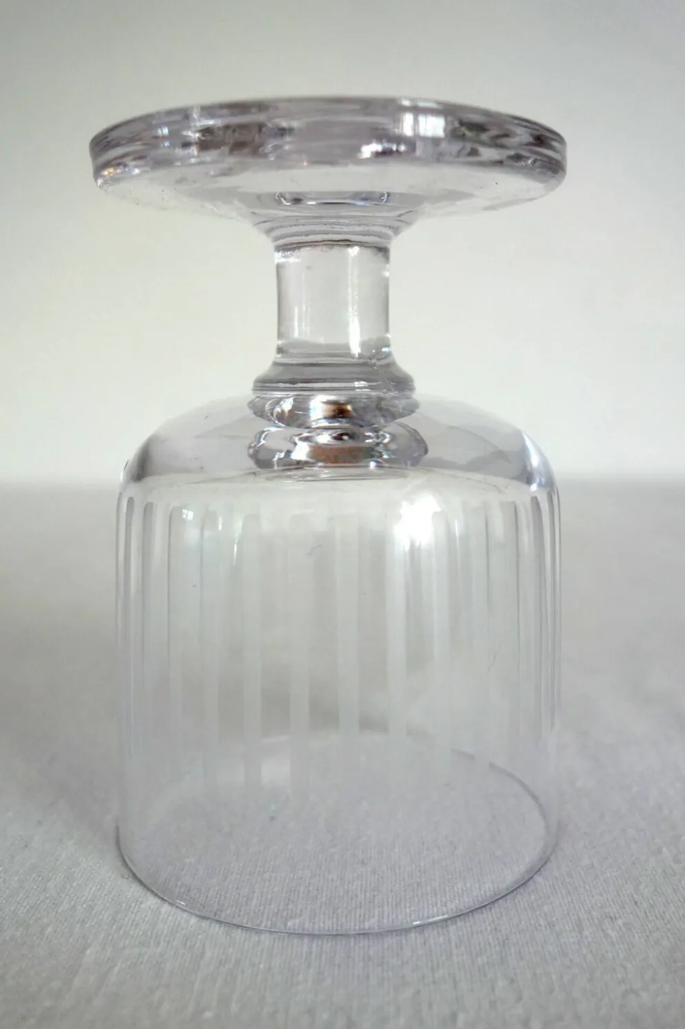 Lot de 6 verres apéritif en cristal taillé vintage