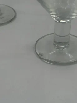 Lot de 4 verres à coupe/martini vintage en verre