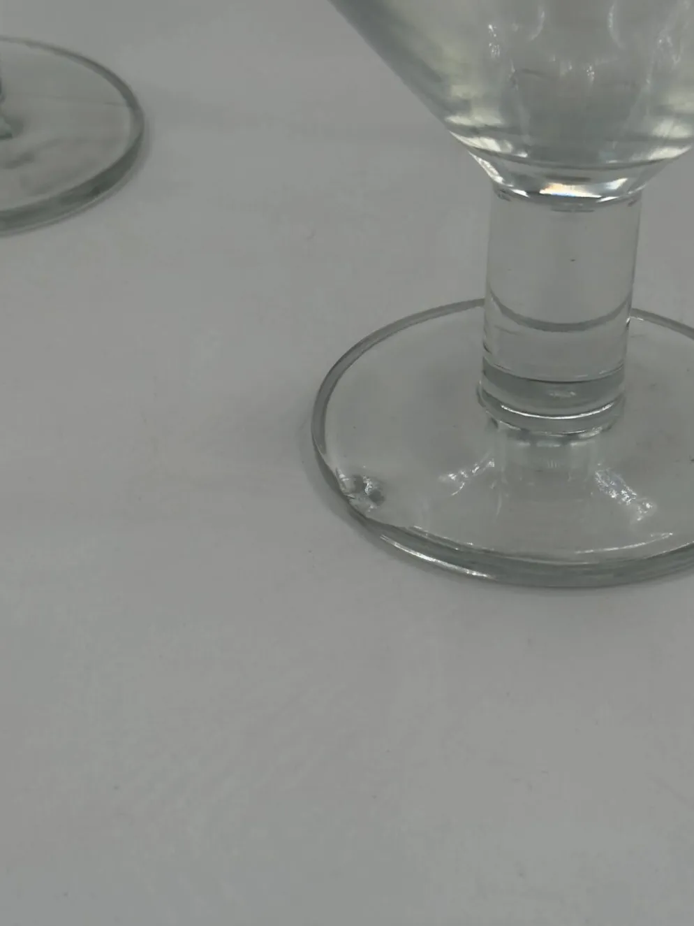 Lot de 4 verres à coupe/martini vintage en verre