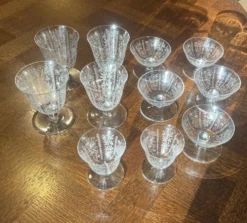 Lot de 11 verres cristal - baccarat - Argentina