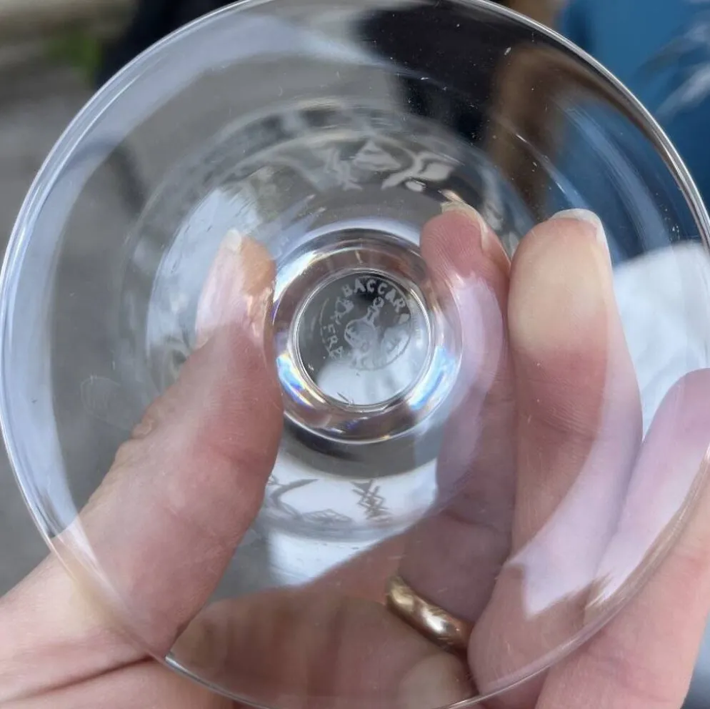 Lot de 11 verres cristal - baccarat - Argentina