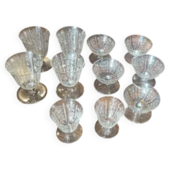 Lot de 11 verres cristal - baccarat - Argentina
