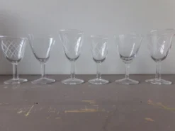 Lot de 6 verres dépareillés