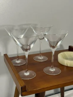 Lot de 4 verres à martini