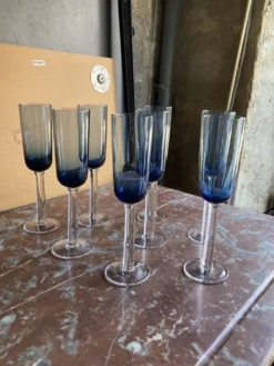 Lot de 8 verres à pied