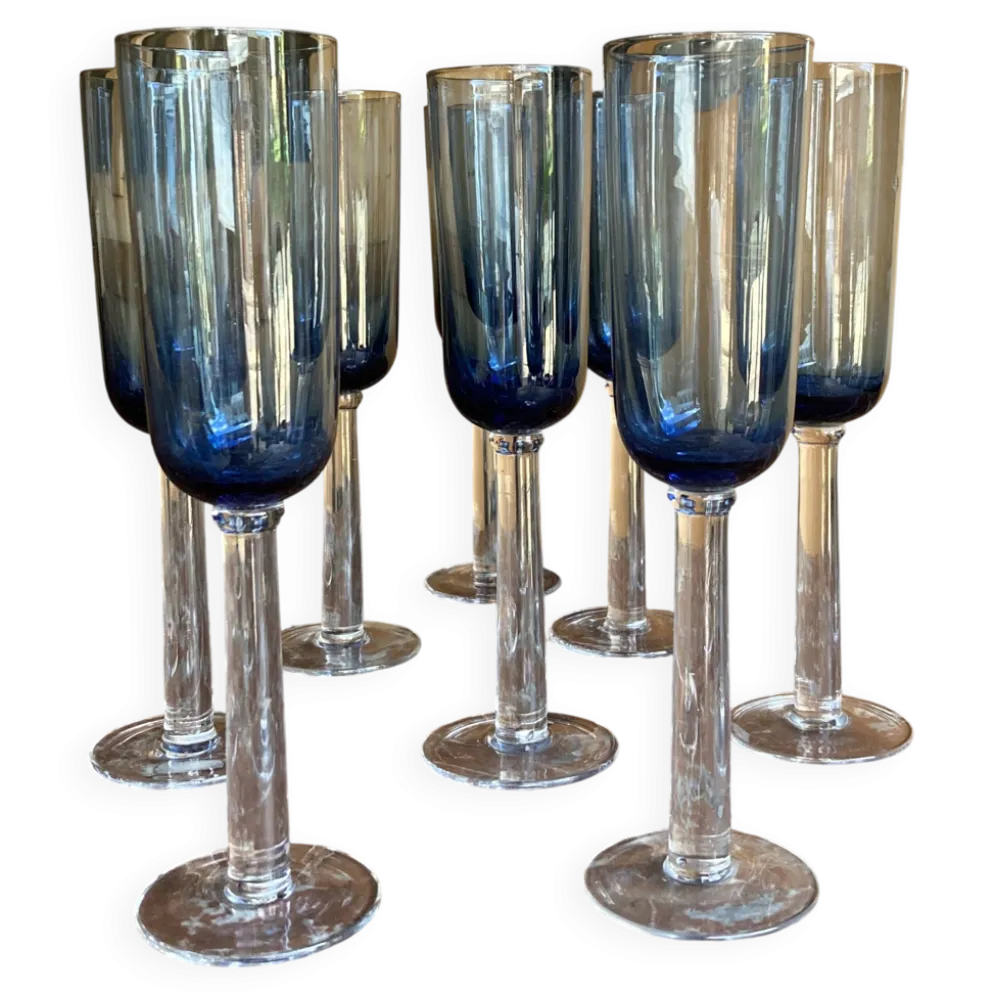 Lot de 8 verres à pied