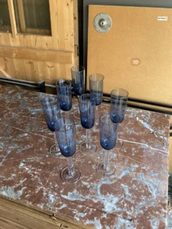 Lot de 8 verres à pied
