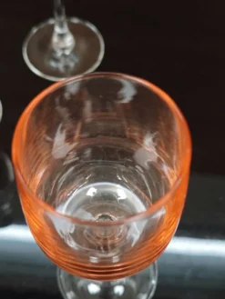 Lot de 4 verres à pied rose antique Luminarc