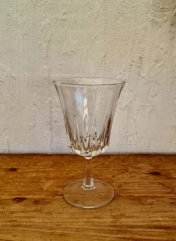 Lot de 4 verres à pied vintage Luminarc Régence années 1970