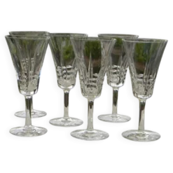 Lot de 6 verres à porto en cristal VILLEROY ET BOCH. Modèle Concorde.