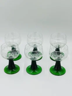 Lot de 6 verres à vin d'Alsace Luminarc Roemer