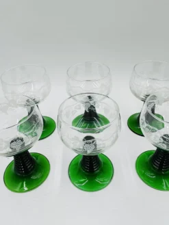 Lot de 6 verres à vin d'Alsace Luminarc Roemer