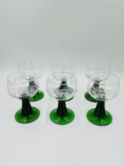 Lot de 6 verres à vin d'Alsace Luminarc Roemer