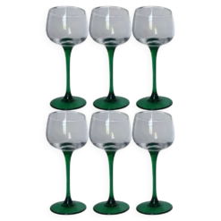 Lot de 6 verres à vin d’Alsace – Vintage