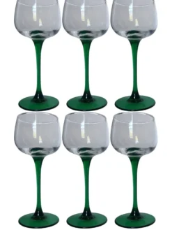 Lot de 6 verres à vin d’Alsace – Vintage
