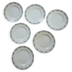 Lot n°2 de 6 assiettes creuses St Amand