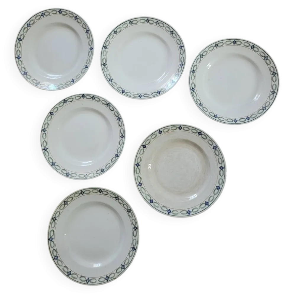 Lot n°2 de 6 assiettes creuses St Amand