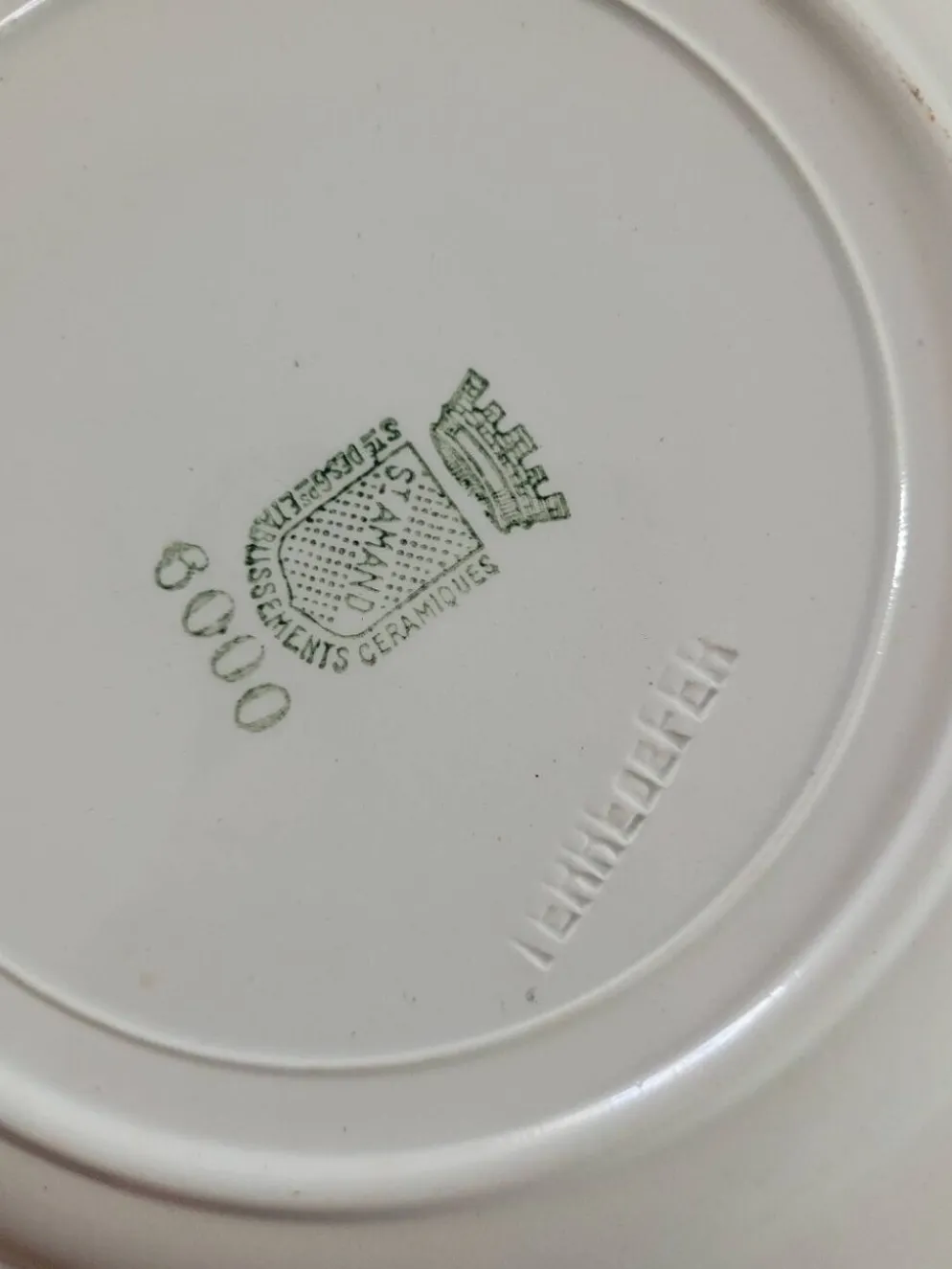 Lot n°2 de 6 assiettes creuses St Amand