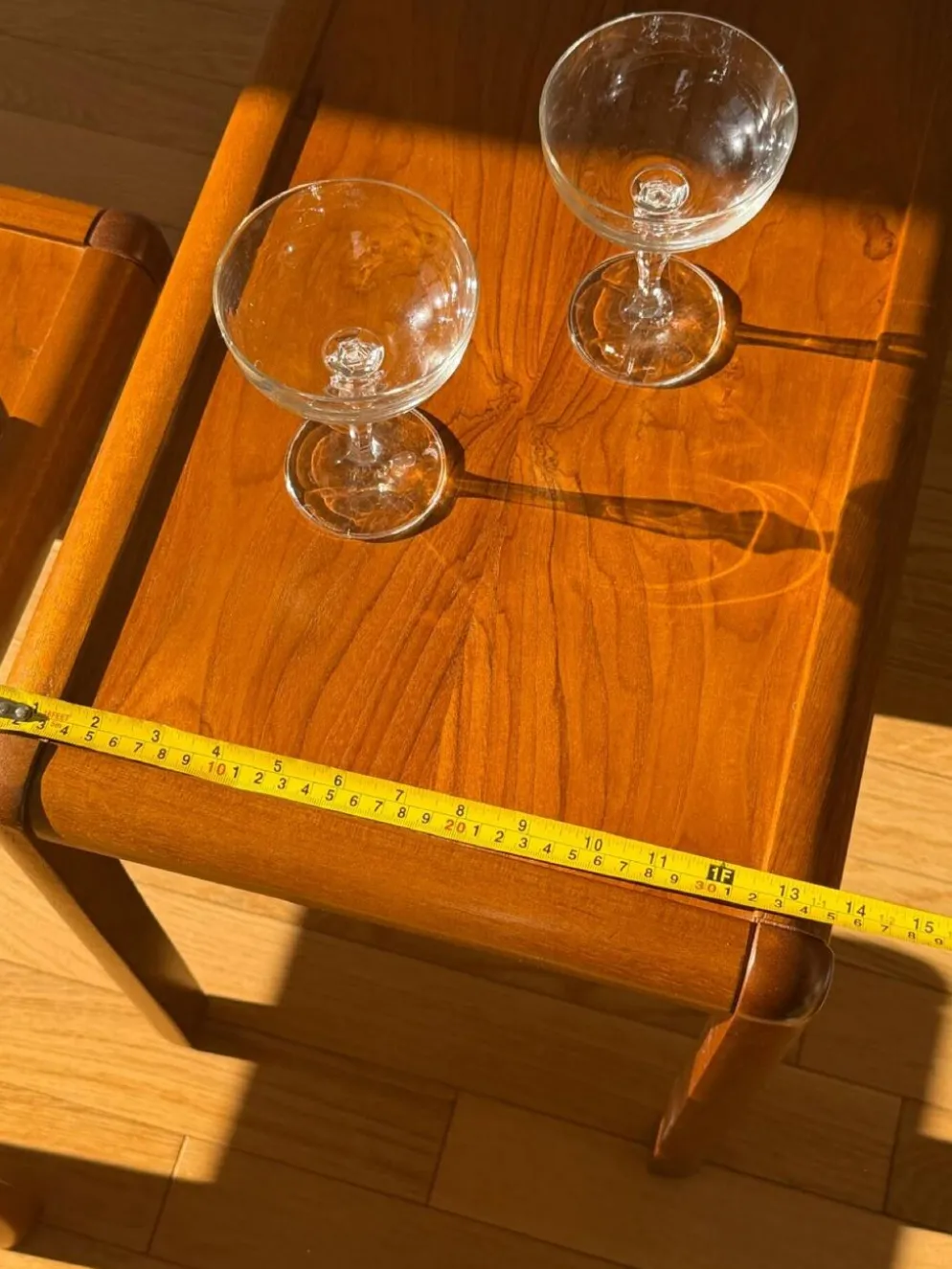 Lot table gigogne en bois vintage