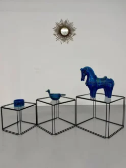 Lot 3 tables basse gigogne design des années 70 Max Sauze vintage
