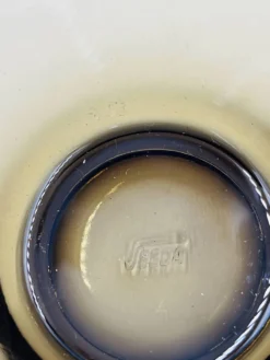 Lot 6 Tasses Verre Ambré Vintage Station Service Seca