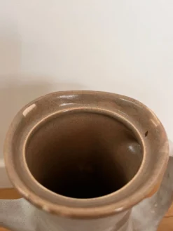 Lot théière et pot à lait céramique
