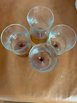 Lot verres ambre