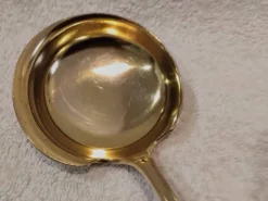 Louche a dessert manche argent 950 Minerve style Louis XVI