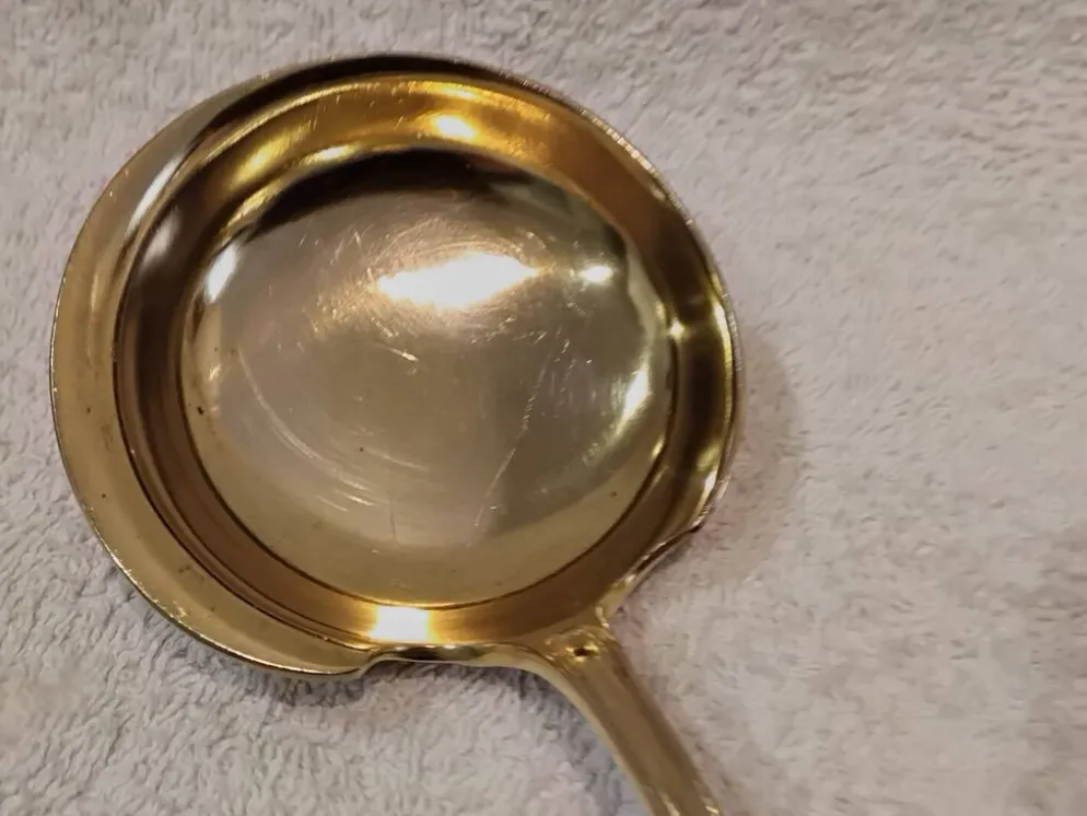 Louche a dessert manche argent 950 Minerve style Louis XVI