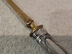 Louche a dessert manche argent 950 Minerve style Louis XVI