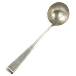 Louche Art Nouveau, en alpaca argenté, Bracia Henneberg, Pologne, années 1930