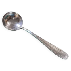 Louche en métal argenté française des années 1930