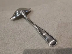 Louche gras maigre métal argenté orfèvre Ercuis Valencay 17,6cm