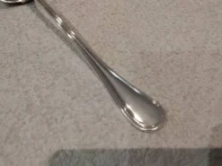 Louche à potage métal argenté orfèvre Christofle modèle Albi 28,7cm