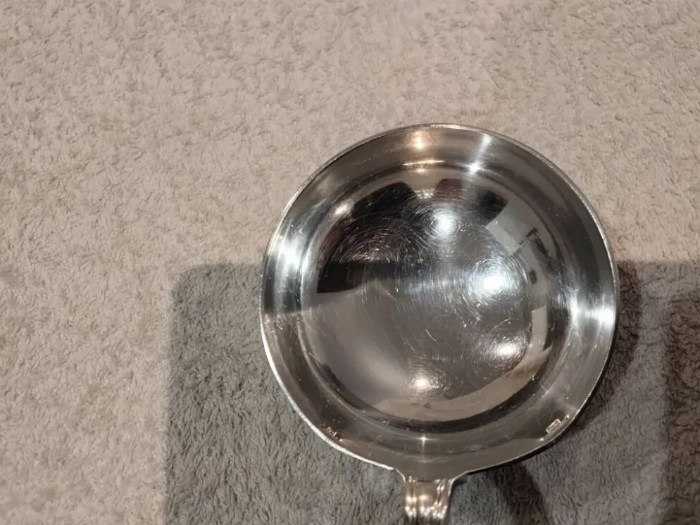 Louche à potage métal argenté orfèvre Christofle modèle Albi 28,7cm